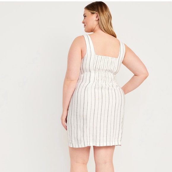 NWT old navy square neck linen dress 3x - Picture 2 of 3